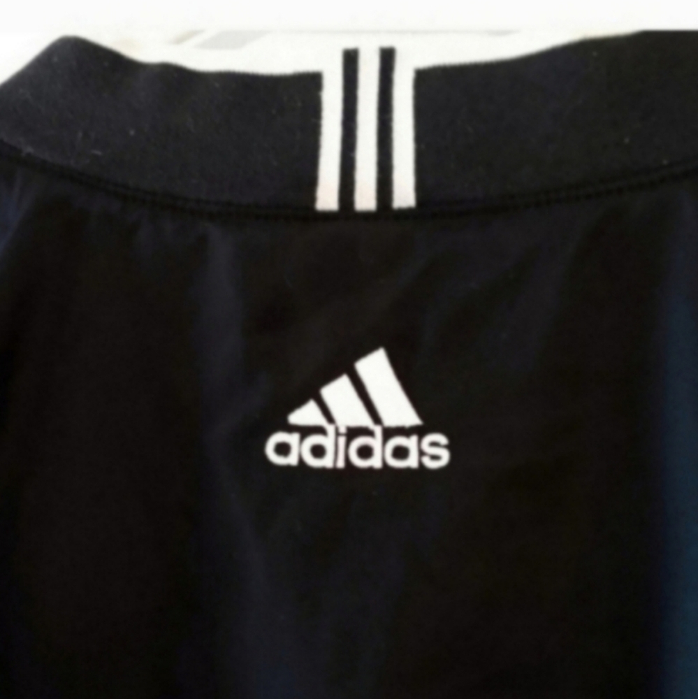 Adidas Black Track Pullover Jacket Women's SP Vintage 00's Climashell *FLAW